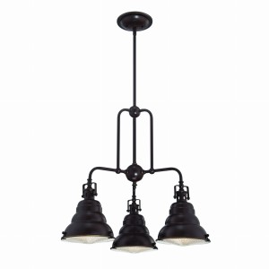 Lampa wisząca/żyrandol Eastvale Elstead Lighting brązowy 3x60W E27