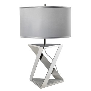 Lampa stojąca Aegeus Elstead Lighting stal srebrny.