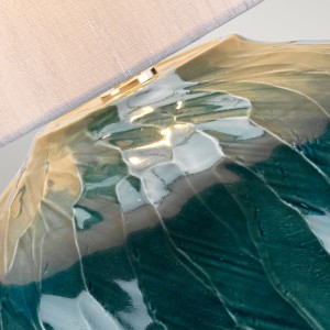 Lampa stojąca Blue Globe Elstead Lighting porcelanowa zielona baza.