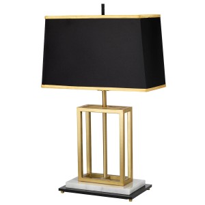 Lampa stojąca Atlas Elstead Lighting 1x60W E27 stal czarny złoty