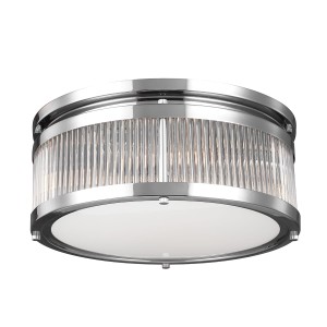 Lampa sufitowa plafon Paulson Elstead Lighting 4x3W srebrny stal.