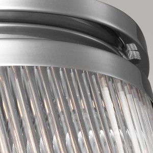 Lampa sufitowa plafon Paulson Elstead Lighting srebrna detal.
