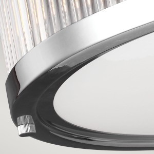 Lampa sufitowa plafon Paulson Elstead Lighting 4x3W Srebrny Stal z bliska.