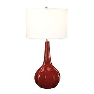 Lampa stojąca Upton UPTON-TL Elstead Lighting 1x60W E27 Ceramika Czerwony