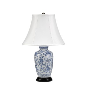 Lampa stojąca Blue Ginger Jar Elstead Lighting, porcelana wielokolorowa.