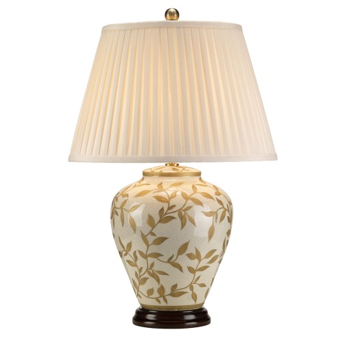 Lampa stojąca Leaves Brown Gold LEAVES-BR-GL-TL Elstead Lighting 1x60W E27 Porcelana Wielokolorowy