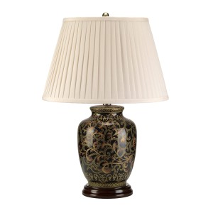 Lampa stojąca Morris Elstead Lighting 1x60W E27 retro porcelanowa wielokolorowa.