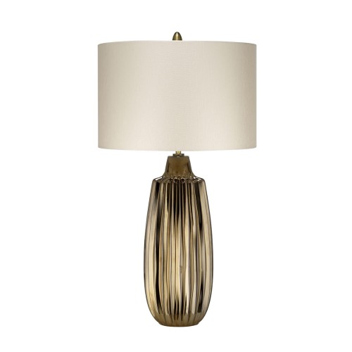 Lampa stojąca Newham NEWHAM-TL-L Elstead Lighting 1x60W E27 Ceramika Złoty