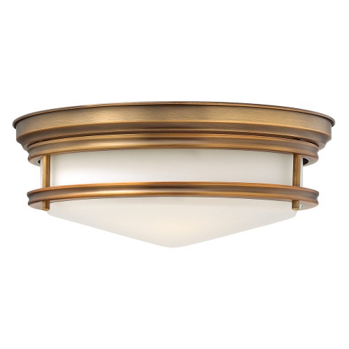 Lampa sufitowa plafon okrągły Hadley HK-HADLEY-F-BR Elstead Lighting 3x40W Złoty Stal