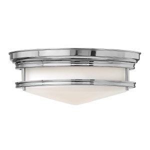Lampa sufitowa plafon okrągły Hadley Elstead Lighting chrom staal 3x40W.