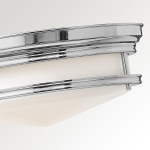 Lampa sufitowa plafon okrągły Hadley Elstead Lighting chrom stal 3x40W