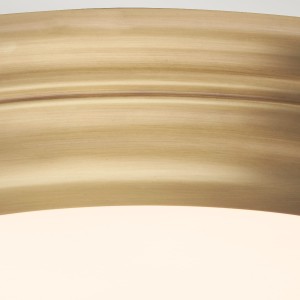 Lampa sufitowa plafon okrągły Welland Elstead Lighting złoty.