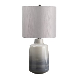 Lampa stojąca Bacari Elstead Lighting porcelanowa szara.