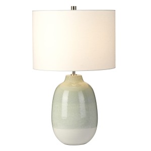 Lampa stojąca Chelsfield Elstead Lighting wielokolorowa E27 z ceramiczną podstawą.