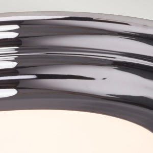 Lampa sufitowa plafon okrągły z chromowaną stalą Welland Elstead Lighting.
