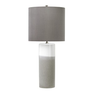 Lampa stojąca Fulwell Elstead Lighting 1x60W E27, ceramika, szary abażur.