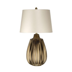 Lampa stojąca Newham NEWHAM-TL-S Elstead Lighting 1x60W E27 Ceramika Brązowy