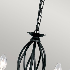 Lampa wisząca/żyrandol Artisan Elstead Lighting stal czarny 5x60W E14.