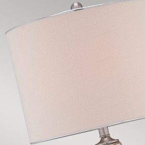 Lampa stojąca Nicolls Elstead Lighting 1x100W E27 Szkło Srebrny z bliska.