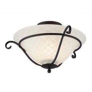 Lampa sufitowa plafon Torchiere TCH-F-BLACK Elstead Lighting 1x100W Czarny Żelazo