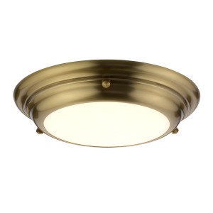Lampa sufitowa plafon Welland WELLAND-F-S-AB Elstead Lighting 1x2W Złoty Stal