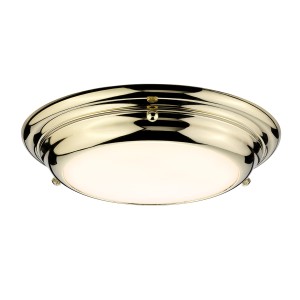 Lampa sufitowa plafon Welland WELLAND-F-S-PB Elstead Lighting 1x2W Złoty Stal