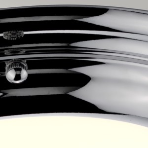 Lampa sufitowa plafon Welland Elstead Lighting 1x2W Chrom Stal z bliska.