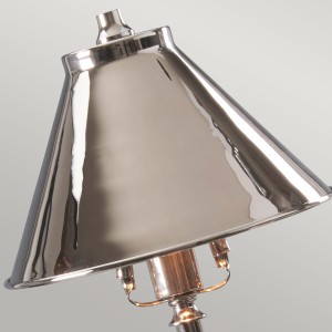 Lampa stojąca Provence Elstead Lighting 1x7W E14 Stal Chrom z metalowym kloszem.