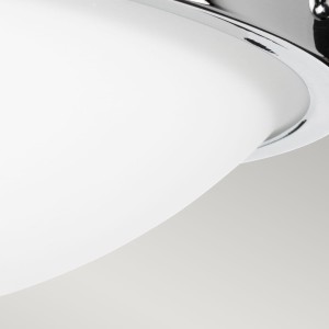 Lampa sufitowa plafon Gravity Elstead Lighting 2x60W Chrom Stal z bliska