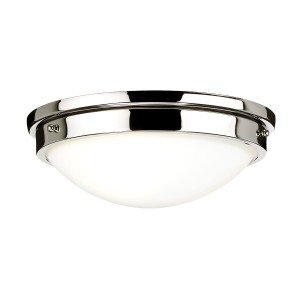 Lampa sufitowa plafon Gravity Elstead Lighting 2x60W Srebrny Stal.
