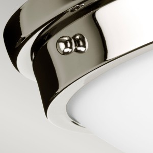 Lampa sufitowa plafon Gravity Elstead Lighting srebrny stal detal.