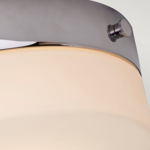 Lampa sufitowa plafon Tamar Elstead Lighting 1x9W Chrom Stal zbliżenie.