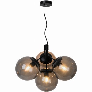 Lampa wisząca IVONA Nordlux 28W E27 Czarny Szkło/Metal.