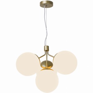 Lampa wisząca IVONA Nordlux 28W E27 Złoty Szkło/Metal trójpunktowa.