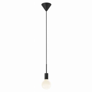 Lampa wisząca PACO Nordlux 40W E27 Czarny Metal.