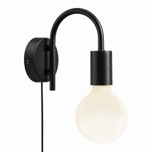 Lampa ścienna PACO 2112071003 Nordlux 15W E27 Czarny Metal