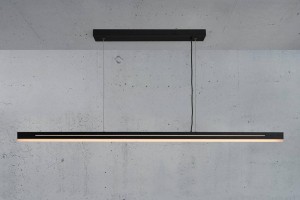 Lampa Wisząca Nordlux LED Aluminium Czarny nowoczesna w minimalistycznym stylu.