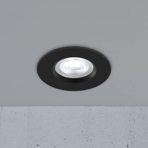 Lampa Sufitowa Spot Nordlux LED Plastik Czarny zamontowana na suficie.