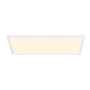 Lampa sufitowa Nordlux LED plastik biały prostokątna.