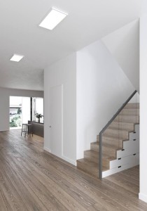Lampa sufitowa Nordlux LED Plastik Biały w nowoczesnym wnętrzu.