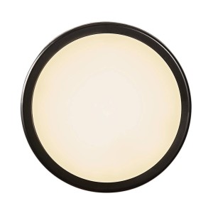 Lampa Ścienna Nordlux LED Plastik Czarny, okrągła, z czarną ramką i białym kloszem