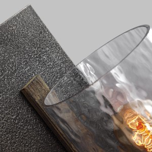 Lampa ścienna kinkiet Angelo Elstead Lighting ze stalą i szkłem dekoracyjnym.