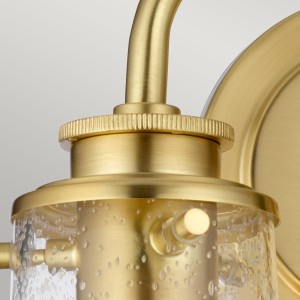 Lampa ścienna kinkiet Braelyn Elstead Lighting 2xE27 40W Szczotkowany mosiądz