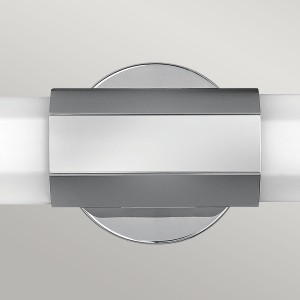Lampa ścienna kinkiet Facet Elstead Lighting LED chrom i szkło opalowe