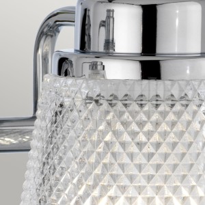 Nowoczesny design Lampa ścienna kinkiet Hudson Elstead Lighting 2xG9 3W LED Stal, Szkło cięte Polerowany chrom
