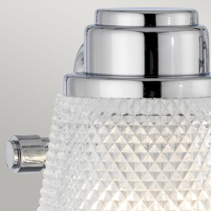 Lampa ścienna kinkiet Hudson Elstead Lighting 3xG9 3W LED cięte szkło, polerowany chrom.