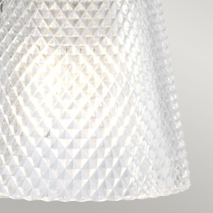 Lampa ścienna kinkiet Hudson Elstead Lighting 3xG9 3W LED polerowany chrom cięte szkło.