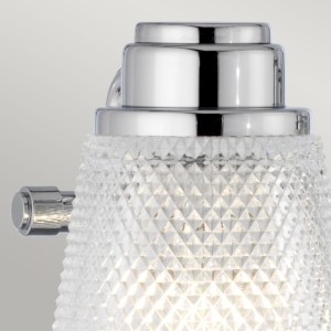 Lampa ścienna kinkiet Hudson Elstead Lighting 4xG9 3W LED Stal, Szkło cięte Polerowany chrom.
