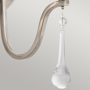 Lampa ścienna kinkiet Karlee Elstead Lighting z ozdobnym kryształem.