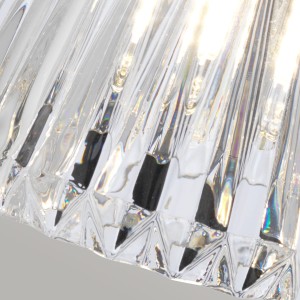 Lampa ścienna kinkiet Keynes Elstead Lighting szklany klosz 3W LED polerowany chrom.
